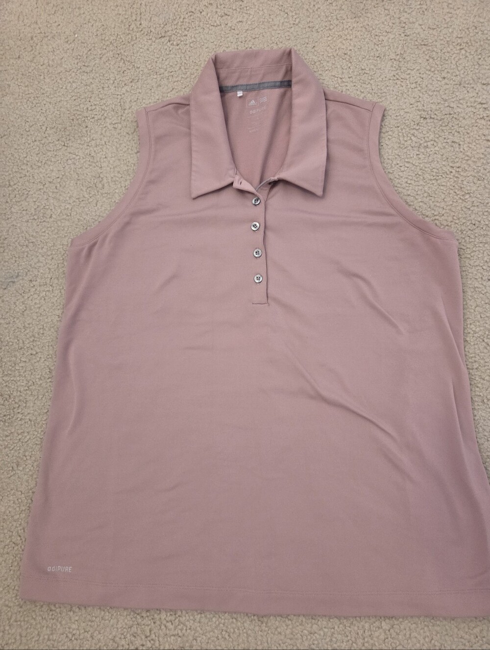 Adidas AdiPure Sleeveless Golf Polo